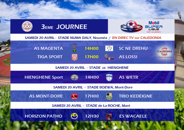 NE DREHU au défi Magenta / MOBIL SUPER LIGUE J3 NE DREHU au défi Magenta / MOBIL SUPER LIGUE J3