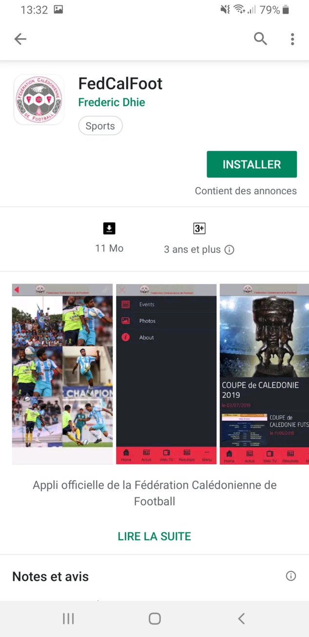 L'Appli FEDCALFOOT sur PLAYSTORE L'Appli FEDCALFOOT sur PLAYSTORE