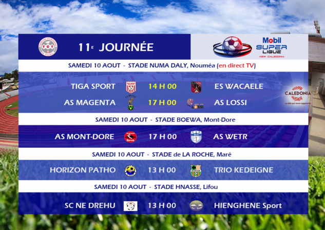 MAGENTA-LOSSI à l'affiche / Mobil Super Ligue J11 MAGENTA-LOSSI à l'affiche / Mobil Super Ligue J11