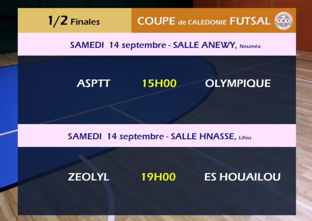 Un samedi COUPE : 1/8èmes de finale + 1/2 finales Futsal