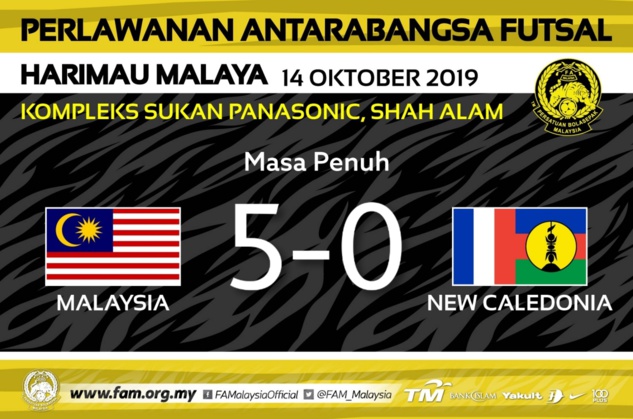 MALAISIE - NC : 5 - 0 (match 1) / Préparation Nation's Cup OFC FUTSAL MALAISIE - NC : 5 - 0 (match 1) / Préparation Nation's Cup OFC FUTSAL