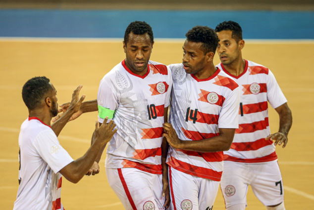 Nouvelle-Calédonie contre Nouvelle-Zélande pour la première place du groupe / Coupe des Nations FUTSAL Nouvelle-Calédonie contre Nouvelle-Zélande pour la première place du groupe / Coupe des Nations FUTSAL