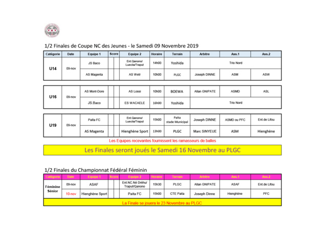Un week-end de demies / Football des JEUNES - FEMININ Un week-end de demies / Football des JEUNES - FEMININ