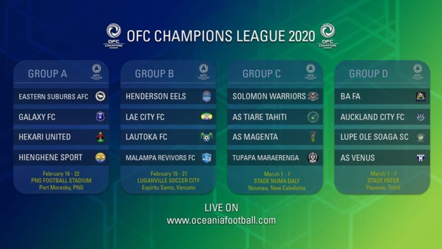 HIENGHENE remet son titre en jeu / Champions League OFC 2020 (coup d'envoi dimanche) HIENGHENE remet son titre en jeu / Champions League OFC 2020 (coup d'envoi dimanche)