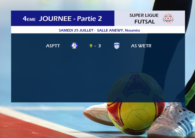 L'ASPTT prend les commandes / SUPER LIGUE FUTSAL - Journée 4 L'ASPTT prend les commandes / SUPER LIGUE FUTSAL - Journée 4
