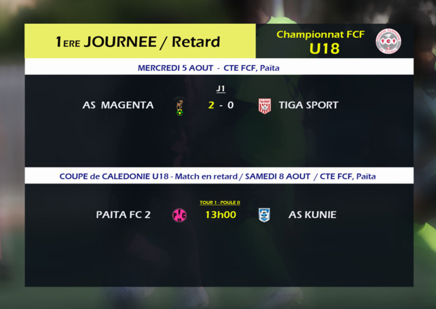 Championnat FCF U18 : Programme J9 (avancée) / Classement - Résultat (retard J1)