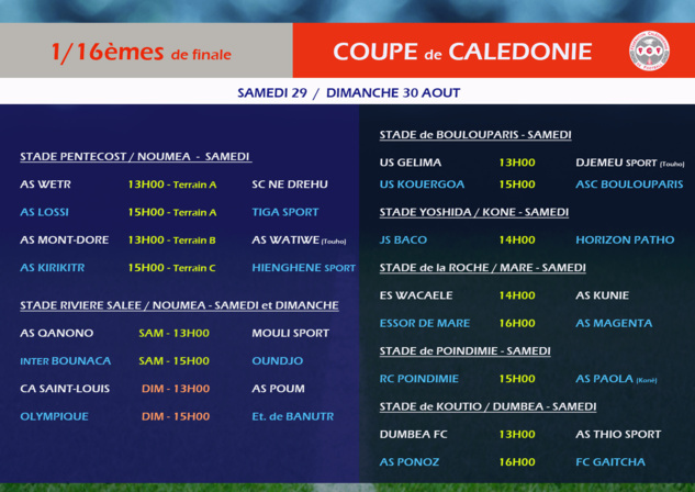 Maré : paré pour la COUPE / Seizièmes de finale - Coupe de Calédonie Maré : paré pour la COUPE / Seizièmes de finale - Coupe de Calédonie