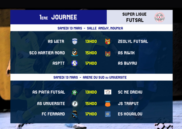 La SUPER LIGUE FUTSAL connait son calendrier 2021 / FCF La SUPER LIGUE FUTSAL connait son calendrier 2021 / FCF