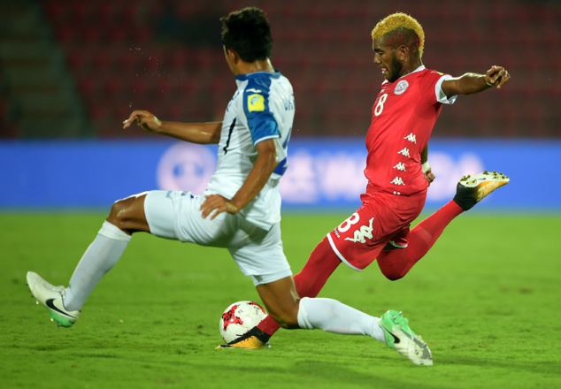 Pierre BAKO ici sous le maillot de la Calédonie, lors de la Coupe du Monde U17 de la FIFA (Inde 2017). Pierre BAKO ici sous le maillot de la Calédonie, lors de la Coupe du Monde U17 de la FIFA (Inde 2017).