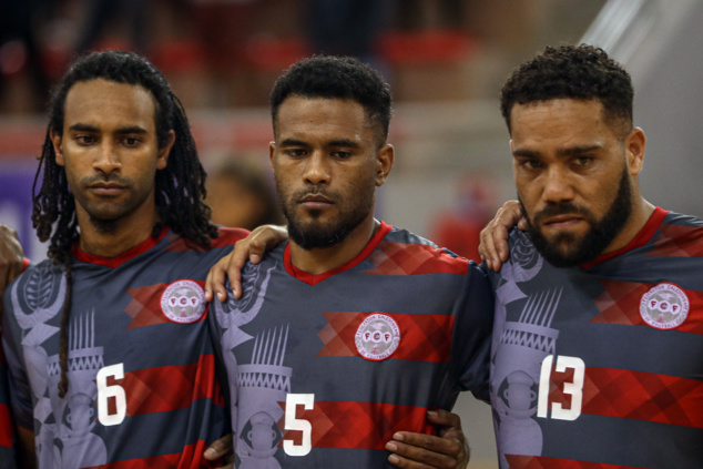 Jean-Michel POADAE (à gauche) - Christ PEI (au centre) - Marcel HNEPEUNE (à droite)