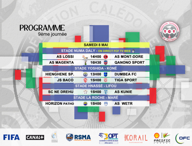 HIENGHENE et KUNIE pour garder la tête / Programme SUPER LIGUE - J9