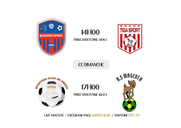 La FCF TV WEB se délocalise / LIVE MATCHS à LIFOU (ce samedi) La FCF TV WEB se délocalise / LIVE MATCHS à LIFOU (ce samedi)