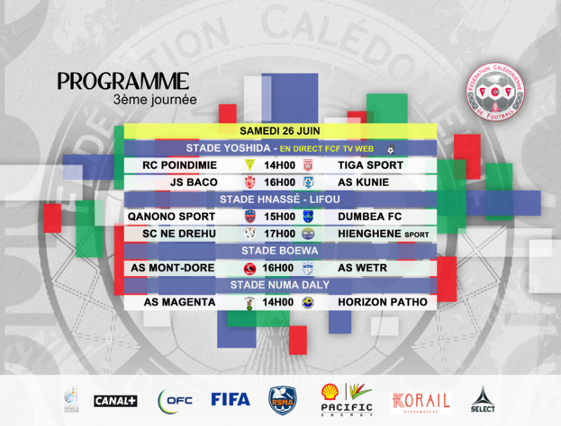 Programme du week-end / SUPER LIGUE (J3) + SUPER LIGUE FUTSAL (J13)