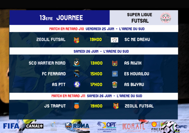 Programme du week-end / SUPER LIGUE (J3) + SUPER LIGUE FUTSAL (J13)