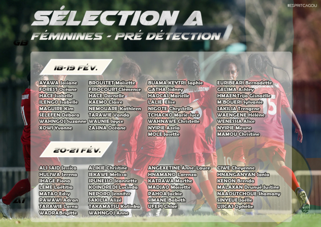 Lancement des détections pour les Féminines / Sélection A de Nouvelle-Calédonie