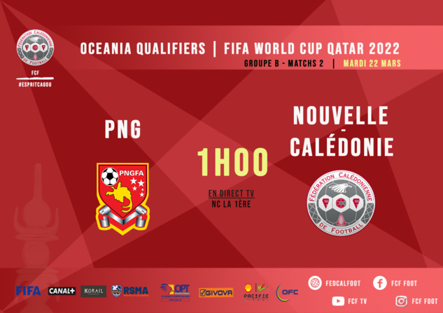 La Calédonie déjà sous pression / Oceania Qualifiers - Fifa World Cup Qatar 2022 | 2ème match ce mardi (1H00 heure NC) La Calédonie déjà sous pression / Oceania Qualifiers - Fifa World Cup Qatar 2022 | 2ème match ce mardi (1H00 heure NC)