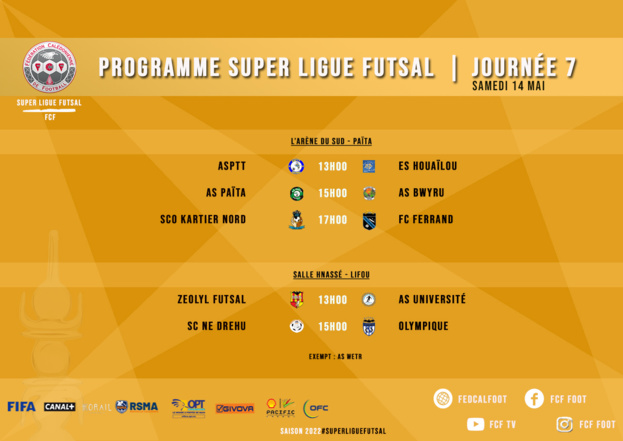 Le FC FERRAND reste DEVANT | Programme J7 - Classement J6 | SUPER LIGUE FUTSAL
