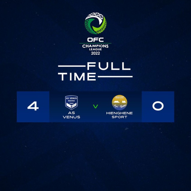 HIENGHENE éliminé en demies par VENUS (0 - 4) | Champions League OFC 