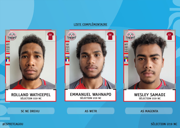 LA LISTE DES 23 CAGOUS | SELECTION U19 NC | OFFICIEL FCF LA LISTE DES 23 CAGOUS | SELECTION U19 NC | OFFICIEL FCF