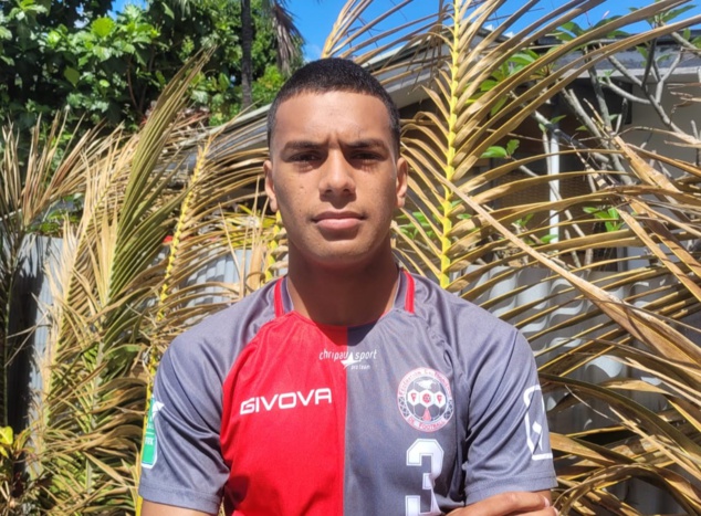 Saké FOREST, un des espoirs du football calédonien, nouveau capitaine des U19 cagous. Photo : FCF