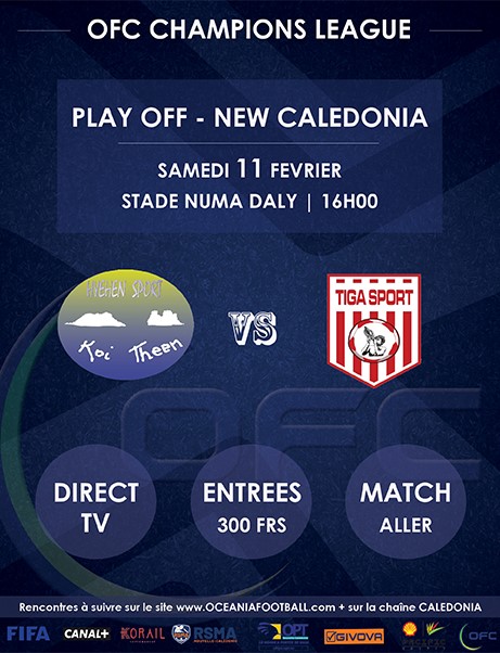 Les LISTES OFFICIELLES de TIGA et HIENGHENE | CHAMPIONS LEAGUE OFC 2023 | PLAY OFF (11 et 18 février)