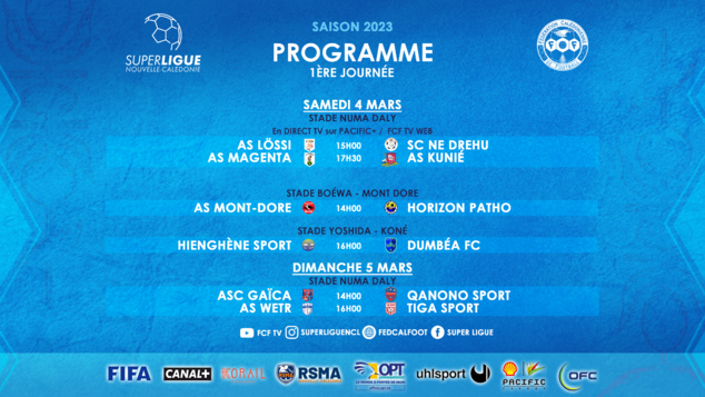 Bientôt la reprise | SUPER LIGUE 2023 | Programme de la 1ère journée