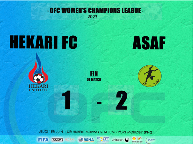 HEKARI FC 1 - 2 ASAF | OFC WOMEN'S CHAMPIONS LEAGUE (Day 1) | Victoire historique pour l'ASAF