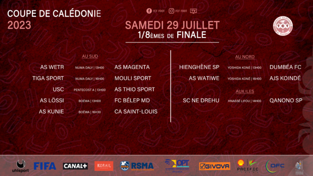 ES OUVEA et l'ASC BOULOUPARIS déboutés, QANONO SPORT en huitièmes | COUPE DE CALEDONIE (programme complet) ES OUVEA et l'ASC BOULOUPARIS déboutés, QANONO SPORT en huitièmes | COUPE DE CALEDONIE (programme complet)
