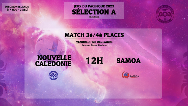 Pour finir en beauté | FINALE MASCULINE (samedi - 10H00) + Match 3è/4è places (vendredi - 12H00) | JEUX DU PACIFIQUE Pour finir en beauté | FINALE MASCULINE (samedi - 10H00) + Match 3è/4è places (vendredi - 12H00) | JEUX DU PACIFIQUE