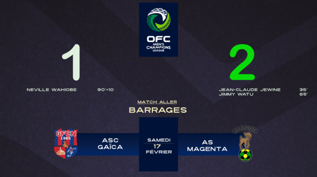ASC GAÏCA 1 - 2 AS MAGENTA = 1ère manche pour l'ASM | RESUME VIDEO - Barrages Champions League OFC ASC GAÏCA 1 - 2 AS MAGENTA = 1ère manche pour l'ASM | RESUME VIDEO - Barrages Champions League OFC