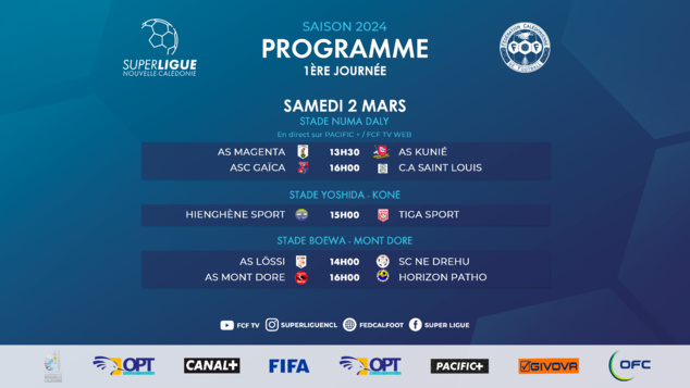 Les AFFICHES de la 1ère JOURNEE sont connues | SUPER LIGUE 2024 - Reprise le samedi 2 mars