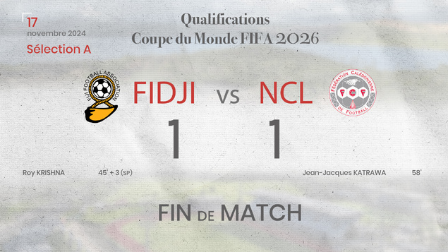 La 1ère place pour les cagous = FIDJI 1 - 1 NCL | Qualifications Coupe du Monde (groupe A) La 1ère place pour les cagous = FIDJI 1 - 1 NCL | Qualifications Coupe du Monde (groupe A)