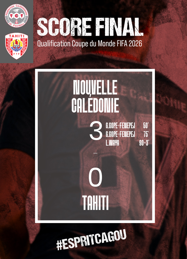 NOUVELLE-CALEDONIE 3 - 0 TAHITI = les CAGOUS en finale de l'Océanie NOUVELLE-CALEDONIE 3 - 0 TAHITI = les CAGOUS en finale de l'Océanie