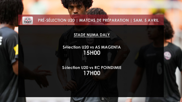 Les rendez-vous du week-end : TIGA joue sa place en DEMIE / Reprise chez les U17 / Matchs de prรฉparation U20 Les rendez-vous du week-end : TIGA joue sa place en DEMIE / Reprise chez les U17 / Matchs de prรฉparation U20