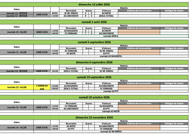SUPER LIGUE FUTSAL