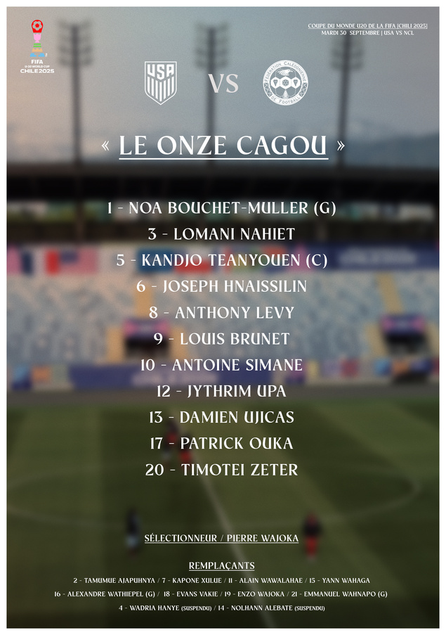 La "dure loi" du très haut niveau = défaite 9-1 des cagous face aux Etats-Unis | Coupe du Monde U-20 de la FIFA La "dure loi" du très haut niveau = défaite 9-1 des cagous face aux Etats-Unis | Coupe du Monde U-20 de la FIFA