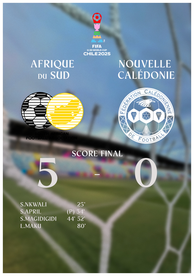 Du mieux pour nos U20 cagous = défaite 0 - 5 face à l'Afrique du Sud | Coupe du Monde U-20 de la FIFA