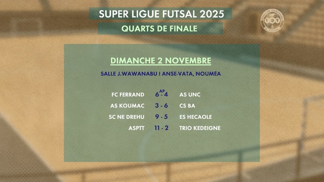 BA-FERRAND et NE DREHU-ASPTT au programme des DEMIES | Super Ligue Futsal = ce samedi 8/11 [Directs - FCF TV]