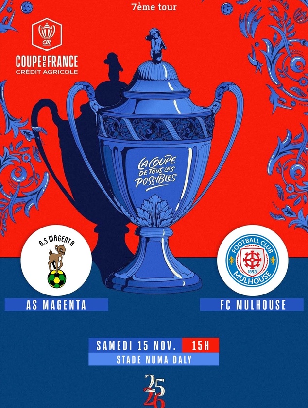 L'AS MAGENTA espère poursuivre l'aventure COUPE | MAGENTA vs MULHOUSE = ce samedi 15 novembre à 15H00 [DIRECT TV] 