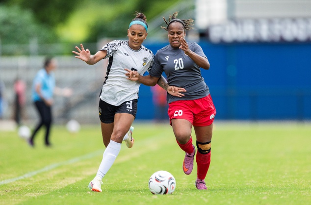 L'impact physique des fidjiennes aura fait mal aux calédoniennes. Crédit Photo : OFC via Phototek L'impact physique des fidjiennes aura fait mal aux calédoniennes. Crédit Photo : OFC via Phototek