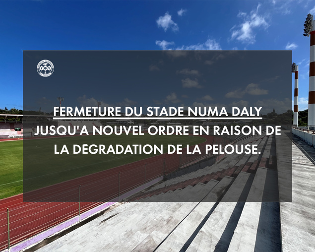 Fermeture du stade Numa-Daly : les compétitions réorganisées ce week-end Fermeture du stade Numa-Daly : les compétitions réorganisées ce week-end