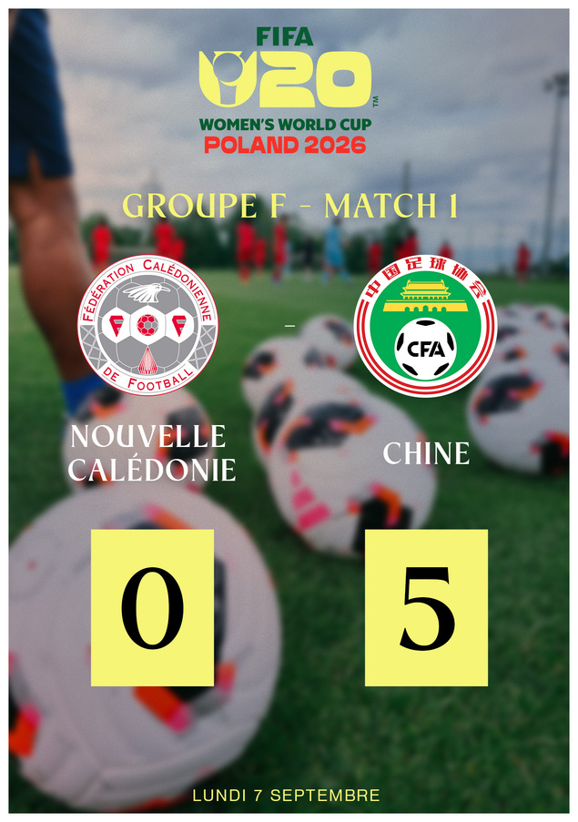 Une défaite pour l’histoire = NCL 0 -5 CHINE | Coupe du Monde U20 Féminine – Pologne 2026 Une défaite pour l’histoire = NCL 0 -5 CHINE | Coupe du Monde U20 Féminine – Pologne 2026