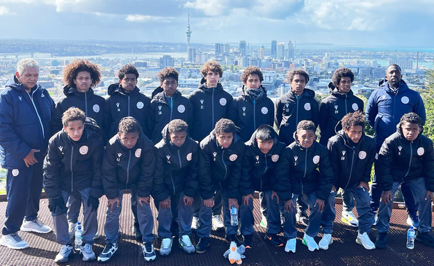 Les jeunes académiciens FCF sont à AUCKLAND afin de disputer le tournoi U15 de développement. Photos FCF