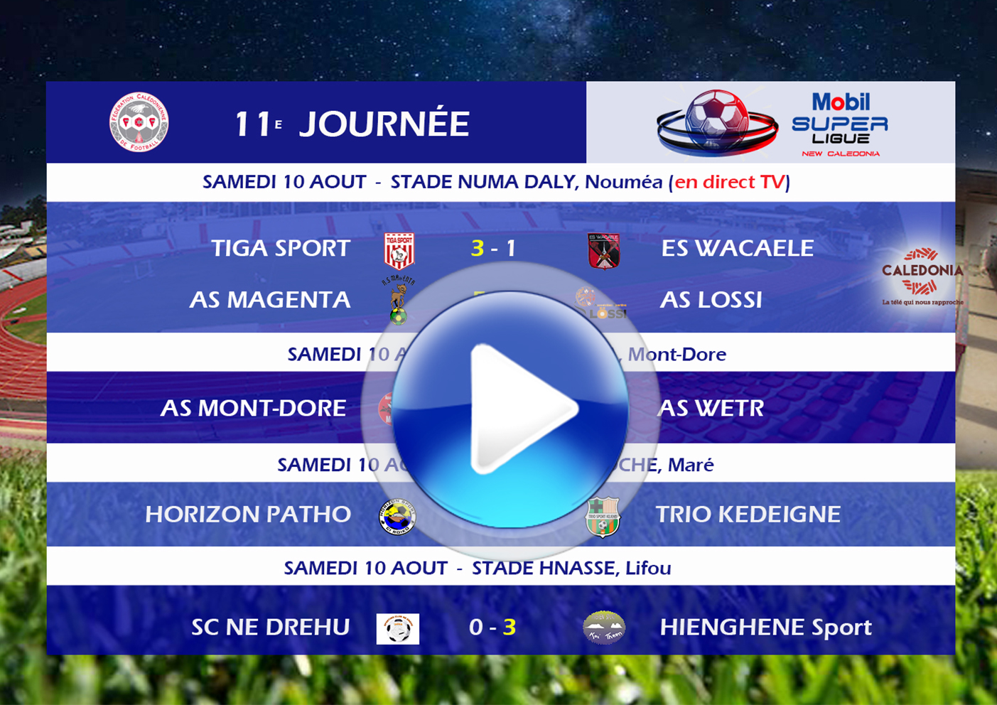 MOBIL SUPER LIGUE Journée 11 / VIDEO