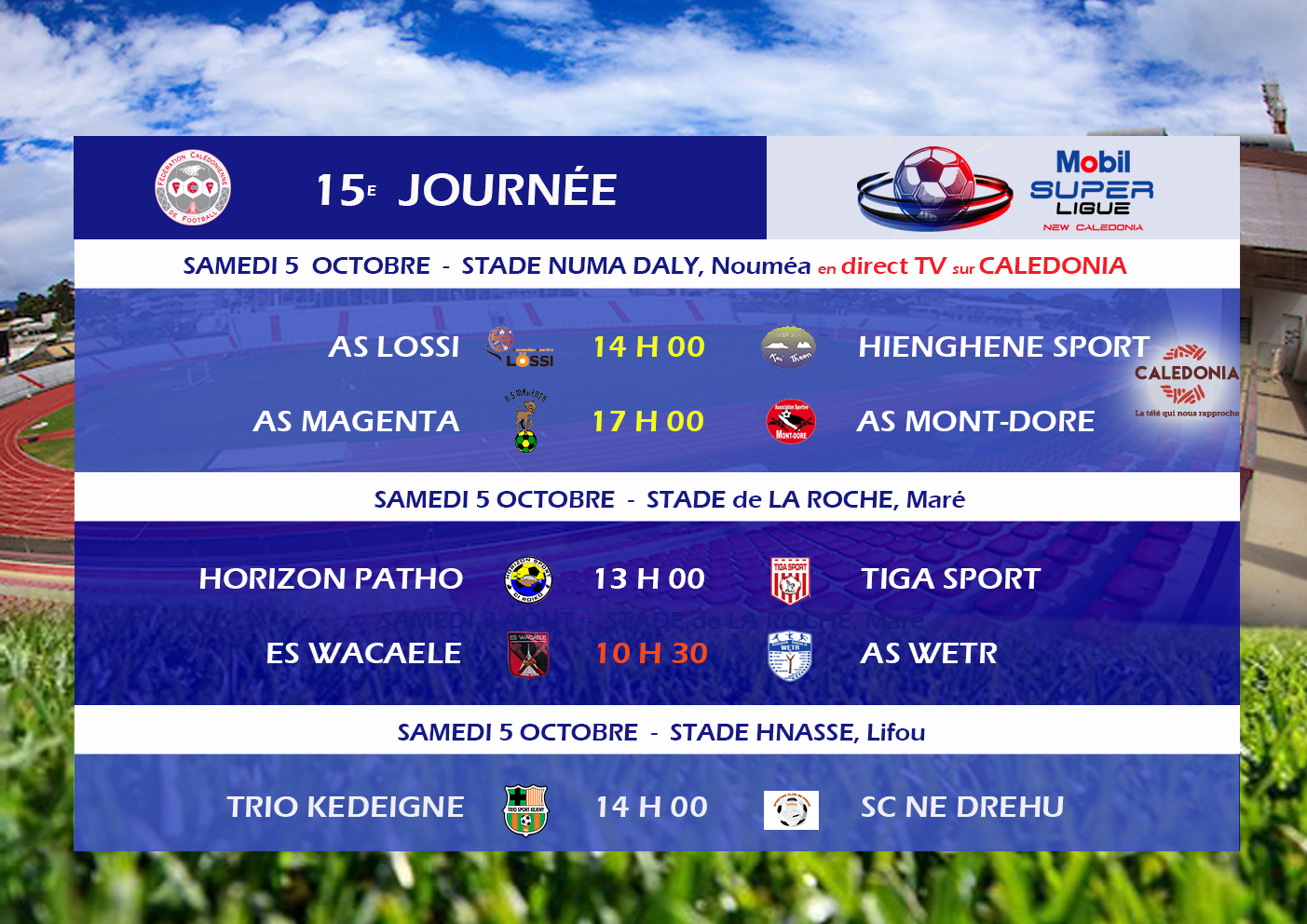 Après le Mont-Dore en Coupe... HIENGHENE veut franchir l'obstacle LOSSI / MOBIL SUPER LIGUE J15