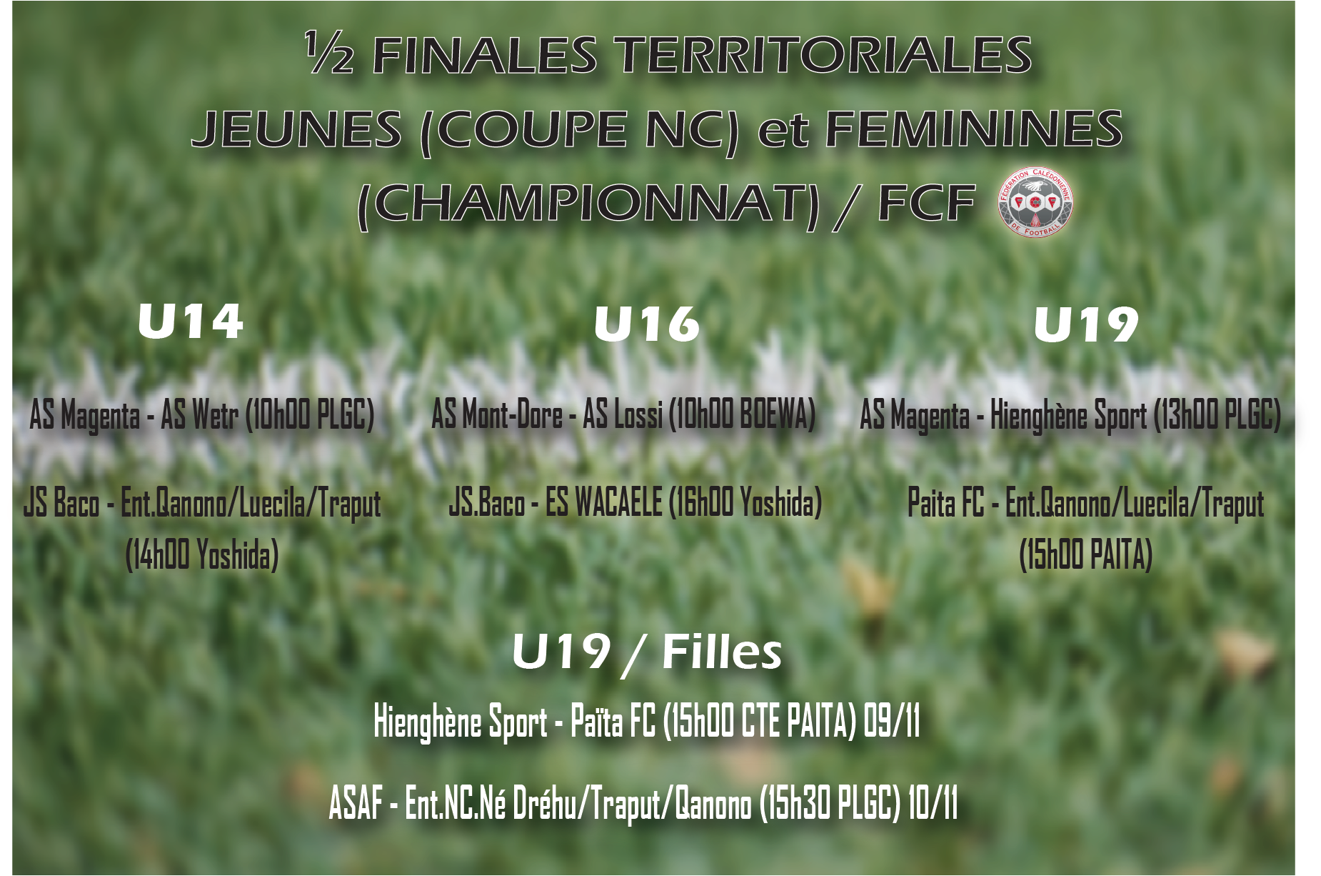 Un week-end de demies / Football des JEUNES - FEMININ