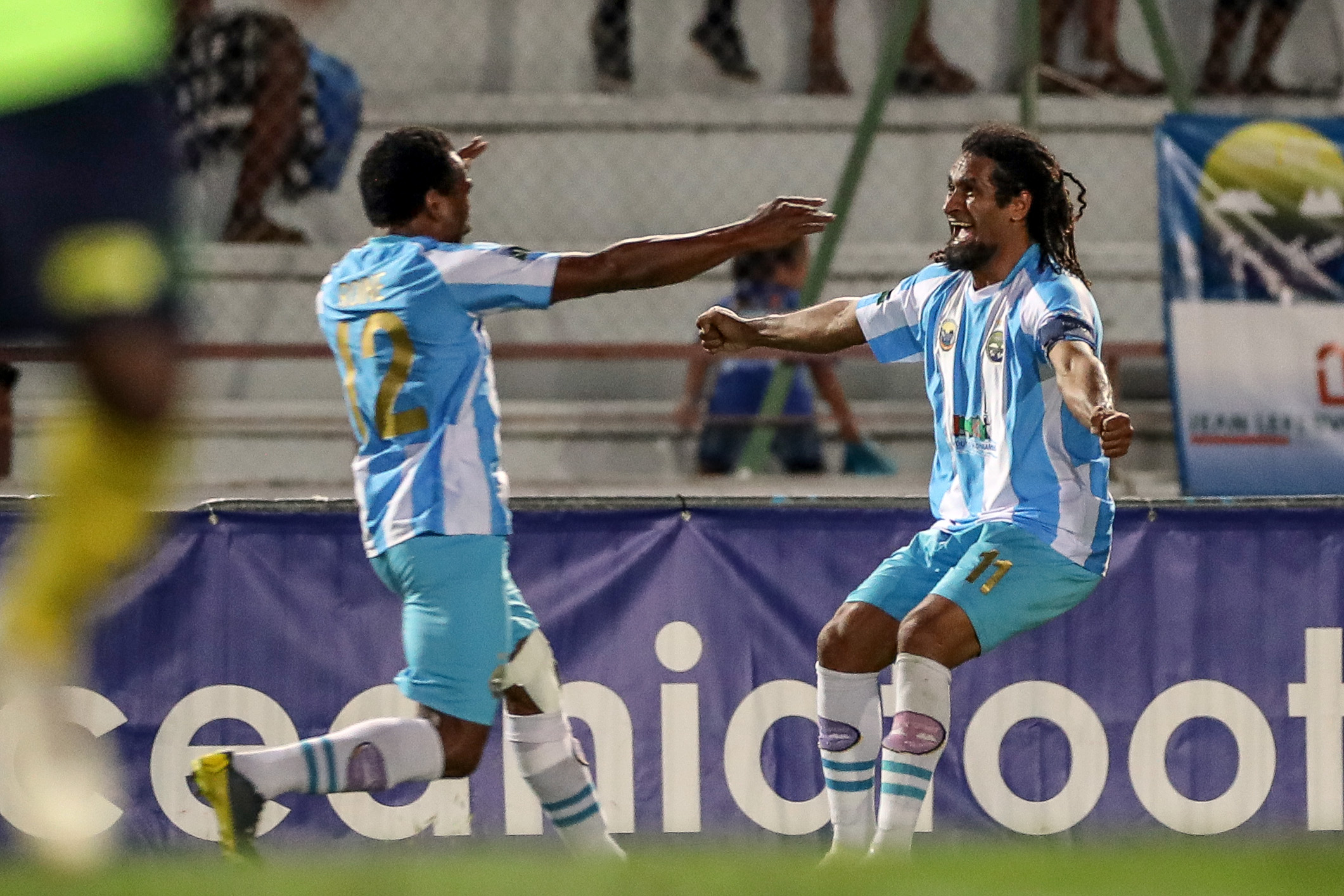 Bertrand KAI, ici lors de la finale de Ligue des Champions OFC 2019 contre Magenta, juste après le but sensationnel d'Antoine ROINE (1-0) / Crédit Photo OFC