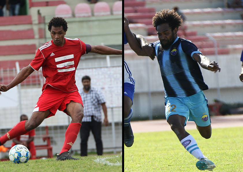 Crédit Photo 2020 : Alain VARTANE / Vincent Vakié (Kunié) et Antoine Roiné (Hienghène) sont - avec leur équipe - en tête du classement avant cette 9ème journée de SUPER LIGUE