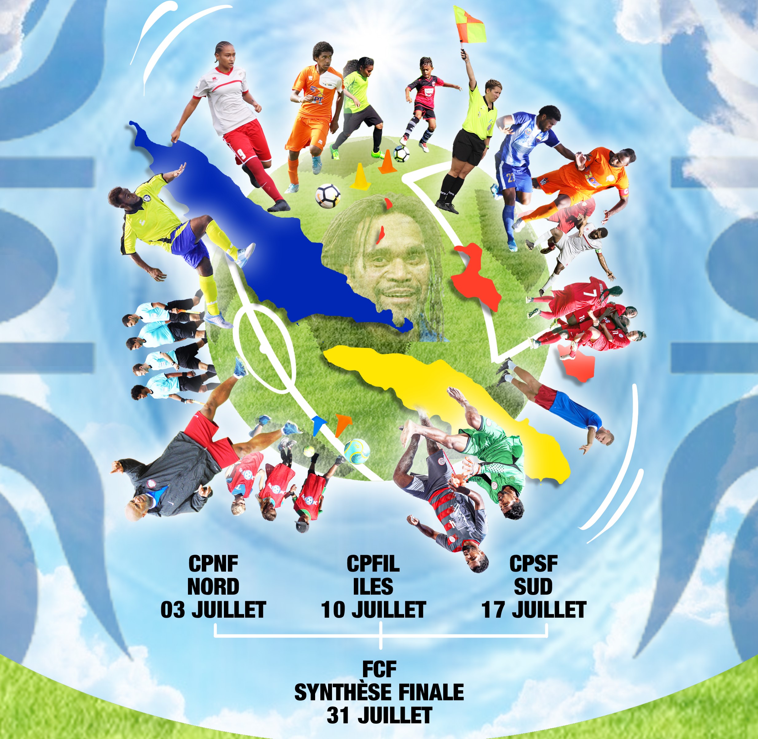 L'affiche officielle des 1ères Assises du Foot cagou.