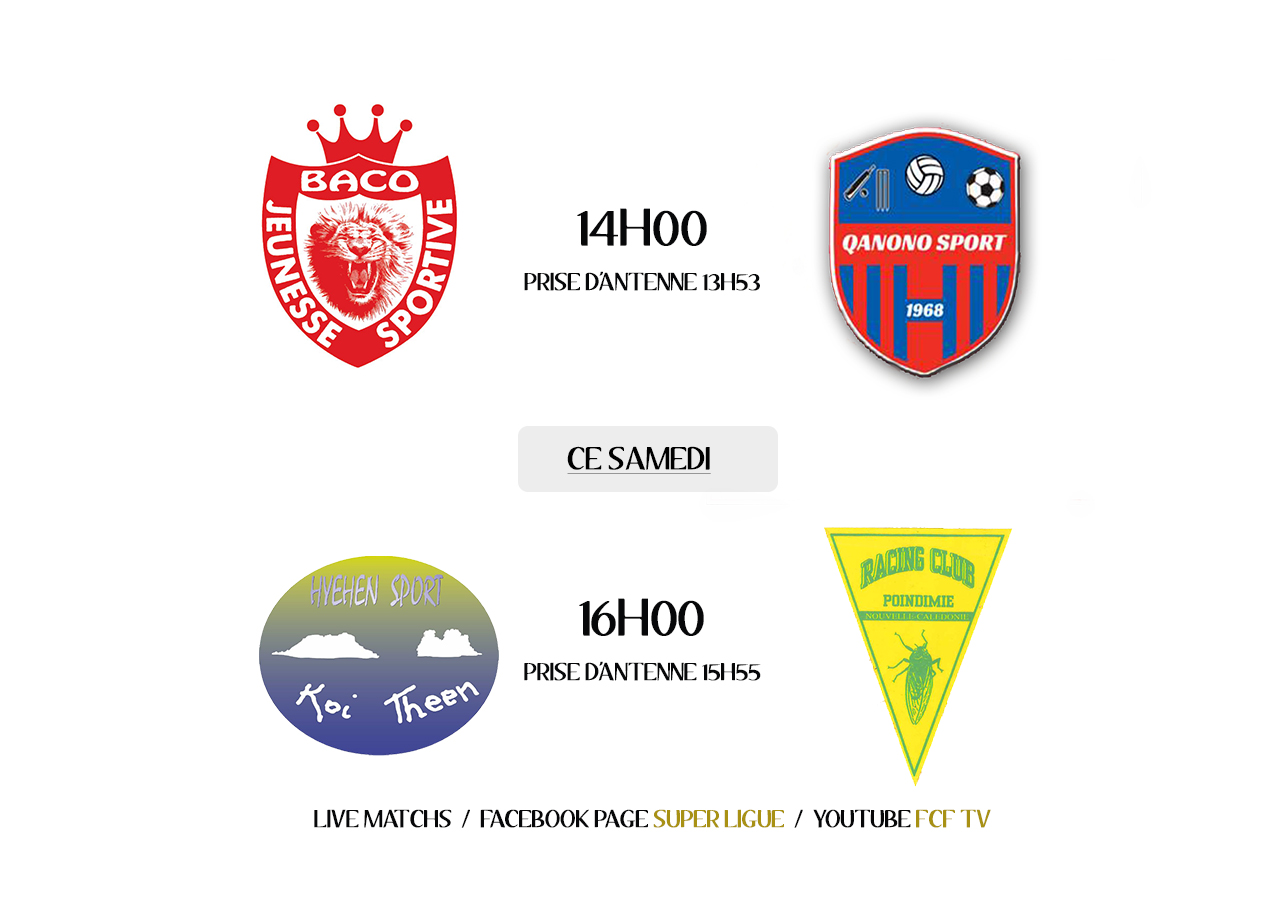 PROGRAMME du week-end / SUPER LIGUE (J4) - FUTSAL (J13) - U18 (Coupe)